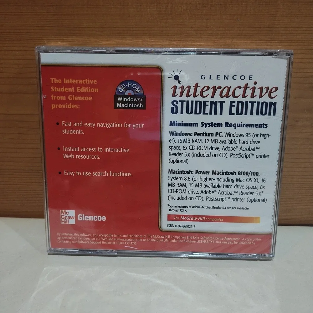 Glencoe‎ Spanish: Como te Va Interactive Student Edition PC MAC CD New Sealed